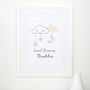 Sweet Dreams Cloud Nursery New Baby Print, thumbnail 1 of 12