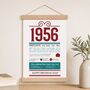 Personalised 70th Birthday Gift Print Life In 1956, thumbnail 1 of 9