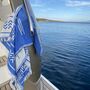 Patmos Patterned Peshtemal Towel Sky Blue, thumbnail 1 of 9