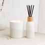 Scandi: White Lilja Candle Amber And Bergamot, thumbnail 3 of 4