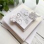 Handmade Personalised Wedding Card In White, thumbnail 5 of 6