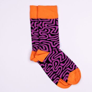 Roots Purple Afropop Socks, 4 of 5