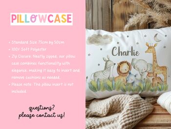 Girls Personalised Fairy Theme Pillow Case, 3 of 5
