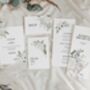 White Floral Concertina Wedding Invitations, thumbnail 4 of 4