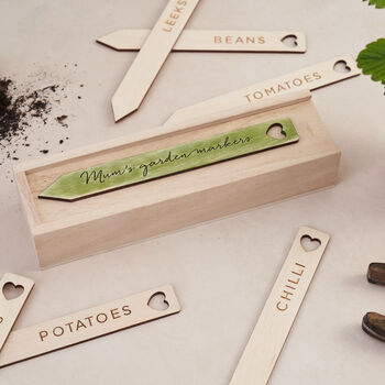 Personalised Box Of Veg And Herb Plant Markers For Her, 5 of 5