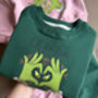 Heart Grinch Personalised Baggy Tracksuit, thumbnail 3 of 4