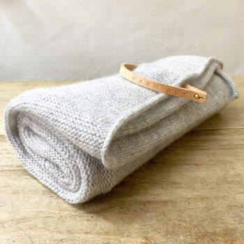 Pure Cashmere ' Hugs To Go ' Travel Blanket, 7 of 10