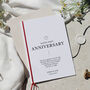 Custom First Anniversary Card For Couple, thumbnail 1 of 6