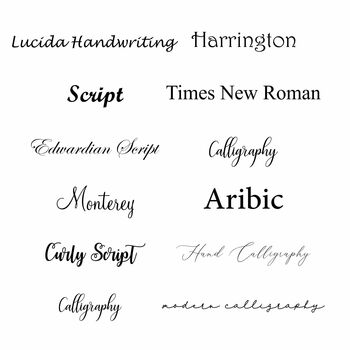 Personalised Calligraphy Linen Napkin Up To Four Words, 5 of 5