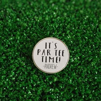 Personalised 'It's Par Tee Time' Golf Divot Tool, 2 of 2