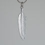 Feather Pewter Key Ring, thumbnail 1 of 2