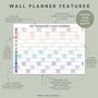 Personalised Wall Planner | A2 Or A1 Calendar | Custom Start Month, thumbnail 3 of 7