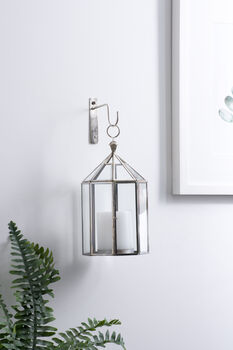 Glass Lantern With Antique Gold Or Silver Frame 'Chhat', 4 of 6