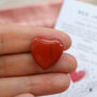 Grounding Red Jasper Heart Crystal, thumbnail 3 of 5