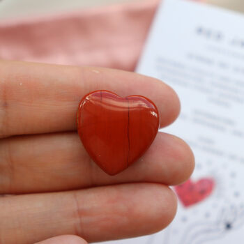 Grounding Red Jasper Heart Crystal, 3 of 5