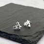 Sterling Silver Three Star Cluster Stud Earrings, thumbnail 1 of 6