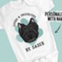 West Highland Terrier Baby Onesie, thumbnail 2 of 6