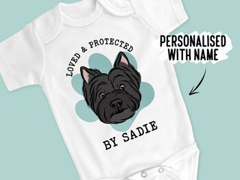 West Highland Terrier Baby Onesie, 2 of 6