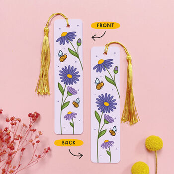 Aster Flower Bookmark, 2 of 3