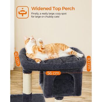 Cat Tree With Sisal Scratching Posts And Plush Condos, 2 of 10