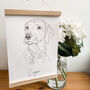 Personalised Mother And Baby Portrait Line Drawing, thumbnail 5 of 5