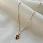 Gold Molten Moss Pendant Necklace, thumbnail 1 of 2