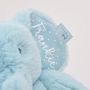 Personalised Blue Elephant Soft Toy, thumbnail 4 of 5