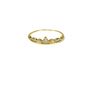 Crown Band Ring, Cz Rose Or Gold Vermeil 925 Silver, thumbnail 2 of 9