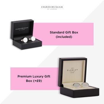 Personalised Cufflinks – Round | Groom's Party Wedding Gift, 6 of 6