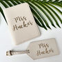 Mr And Mrs Passport Cover And Luggage Tag Set, thumbnail 2 of 7