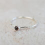 Sterling Silver Birthstone Stacking Ring, thumbnail 8 of 12