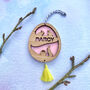 Personalised Hanging Easter Egg Decoration, thumbnail 2 of 5