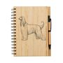 Personalised Afghan Hound Engraved Notebook, thumbnail 3 of 3