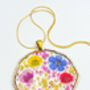 Large Statement Necklace With Colourful Flowers, thumbnail 7 of 12