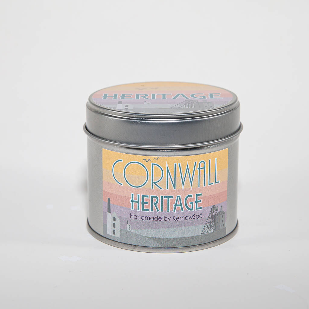 Cornwall Heritage Candle Tin By KernowSpa
