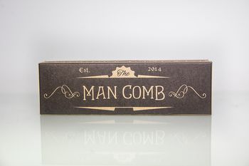 Limited Edition Man Comb 'Black' With Leather Case, 8 of 8