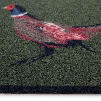 Hug Rug Outdoor Pheasant Green Two Door Mat, 3 of 5