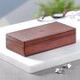 Personalised Leather Cufflink Box Two Colours, thumbnail 1 of 11