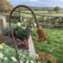 Decorative Plant Stakes Snowdrop And Bluebell Supplied Bare Metal Ready To Rust, thumbnail 4 of 8