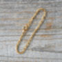 Solid 9ct Yellow Gold Diamond Cut Trace Chain, thumbnail 3 of 4
