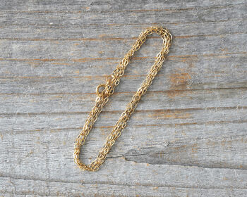 Solid 9ct Yellow Gold Diamond Cut Trace Chain, 3 of 4