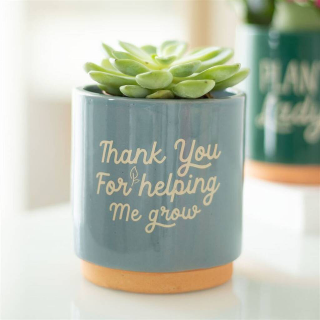 Thank You Uplifting Plant Pot Gift By Spiritual Gifts