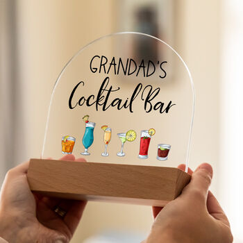 Personalised Cocktail Bar Light Sign, 5 of 6