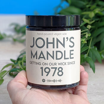 Personalised Funny Men's Scented Vegan Candle, 2 of 5