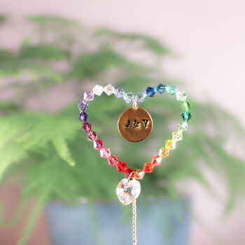 Personalised Heart, Crystal Beaded And Handmade, 5 of 5