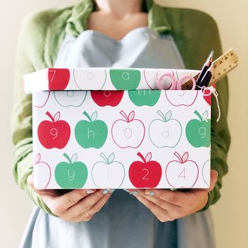 Apple Letters And Numbers Wrapping Paper Set, 9 of 10