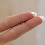 Very Tiny 2mm Black Cz Stud Earrings, thumbnail 5 of 12