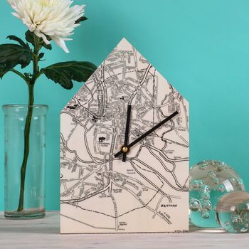 Personalised Map Location House Wall Clock, 9 of 9