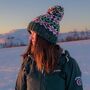 Woodland Nordic Knit Reflective Super Bobble Hat, thumbnail 4 of 5