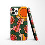 Retro Sun And Flowers Phone Case Durable iPhone Samsung Mobile Cover, thumbnail 2 of 5